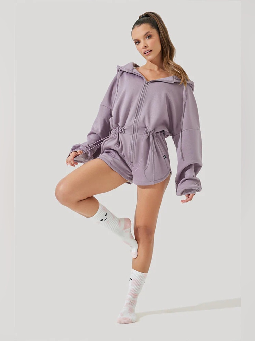 Popflex Cloud Romper - Dusty Mauve